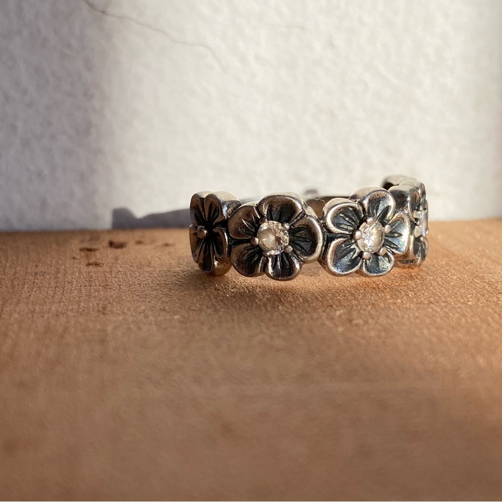 Flower Ring, FD 925 Flower Design Silver Ring, beach vibe / island vibe